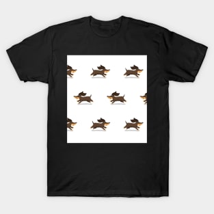 Cute Dachshund Mask Dachshund Dog Lover Face T-Shirt